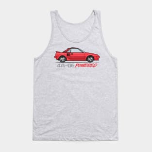 Powered-Red Tank Top